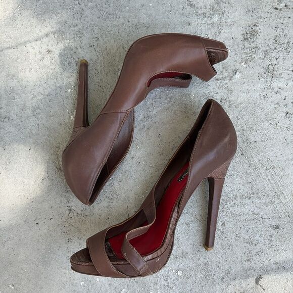 Vintage Charles Jourdan peep toe heels - Picture 3 of 6